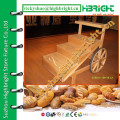 wooden Bread and Vegetable Display Rack